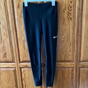Nike Black Leggings with White Logo